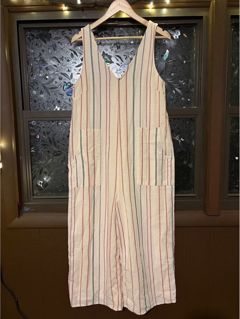 Striped Linen Jumpsuit - American Eagle